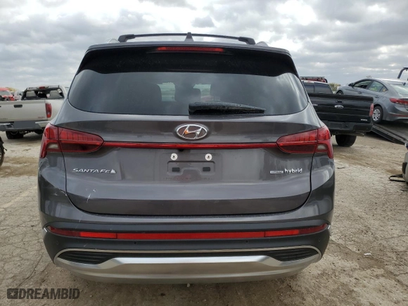 2022 Hyundai Santa Fe Hybrid SEL Premium with VIN KM8S3DA15NU020206, listed as a Copart auction lot 78435314 with 25,790 mi miles and Salvage Title. Bid and sale history available at carsss.com. Image 6.