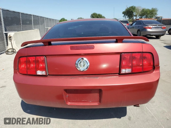 2008 Ford Mustang Deluxe with VIN 1ZVHT80N285140468, listed as a Copart auction lot 52972355 with 216,999 mi miles and Salvage title. Bid and sale history available at DreamBid. Image 6.