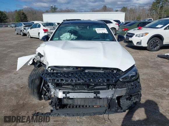 2023 Mercedes-Benz C 300 with VIN W1KAF4HB2PR082535, listed as a IAAI auction lot 41835903 with 38,692 mi miles and . Bid and sale history available at DreamBid. Image 6.