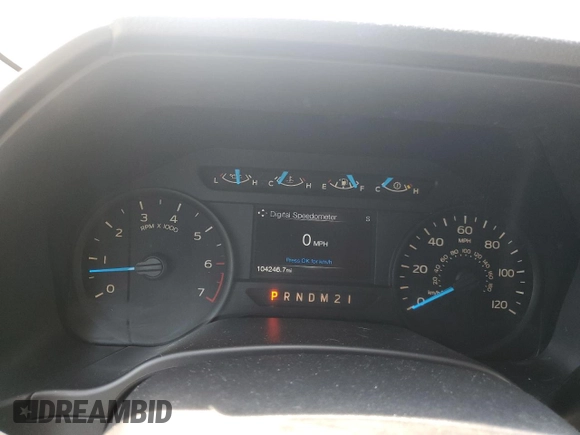 2017 Ford F-150 XL z VIN 1FTEX1EP3HFC41282, wystawiony jako Copart lot #53606825 z przebiegiem 104 246 mil mil oraz Szkoda całkowita • Salvage title. Historia ofert i sprzedaży dostępna na DreamBid. Obrazek 9.