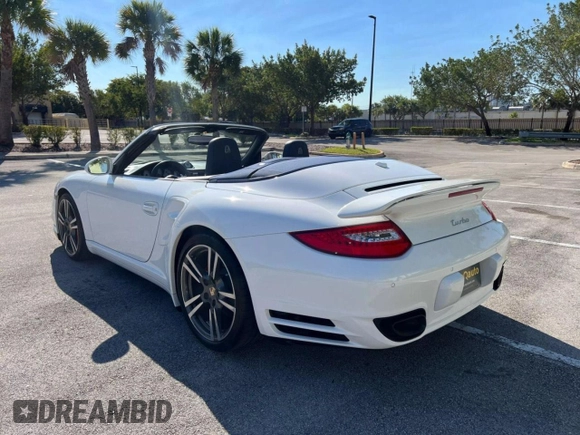 2010 Porsche 911 Turbo with VIN WP0CD2A91AS773141, listed as a Copart auction lot 54437475 with 7,522 mi miles and Salvage Title. Bid and sale history available at carsss.com. Image 3.
