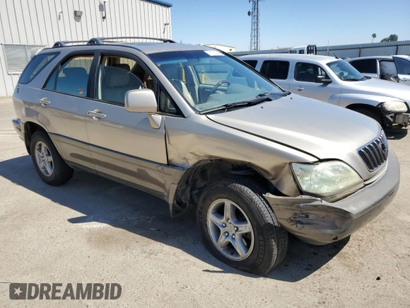 2003 Lexus RX 300 with VIN JTJHF10U830311283, listed as a Copart auction lot 71161444 with 216,654 mi miles and Salvage Title. Bid and sale history available at carsss.com. Image 4.