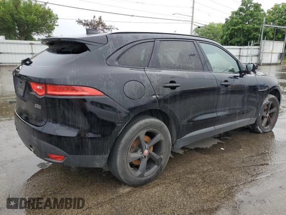 2018 Jaguar F-Pace 25t Premium with VIN SADCJ2FXXJA252400, listed as a Copart auction lot 55306745 with Not provided miles and Salvage title. Bid and sale history available at DreamBid. Image 3.
