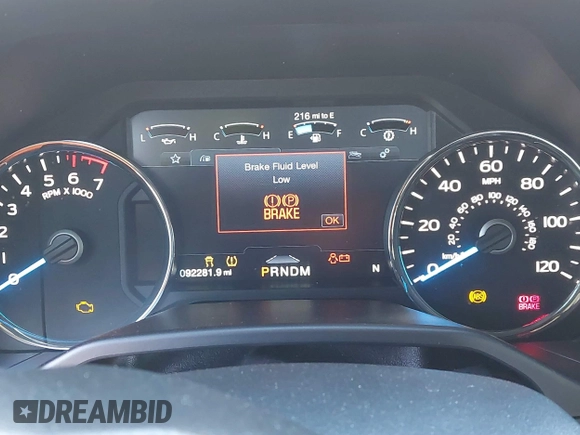 2017 Ford F-150 XL with VIN 1FTEW1EG0HFB05517, listed as a IAAI auction lot 41153073 with 92,281 mi miles. Bid and sale history available at carsss.com. Image 7.