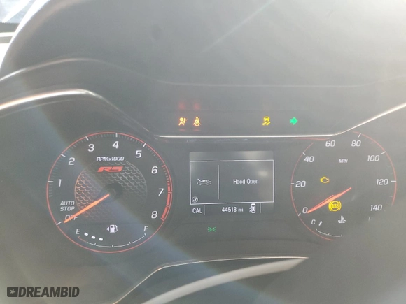2021 Chevrolet TrailBlazer RS with VIN KL79MTSL1MB075236, listed as a Copart auction lot 43985825 with 44,518 mi miles and Salvage Title. Bid and sale history available at carsss.com. Image 9.
