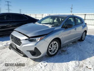 2024 Subaru Impreza z VIN JF1GUABC6R8384502, wystawiony jako Copart lot #45750605 z przebiegiem 5 332 mil mil oraz Szkoda całkowita • Salvage title. Historia ofert i sprzedaży dostępna na DreamBid. Obrazek 1.
