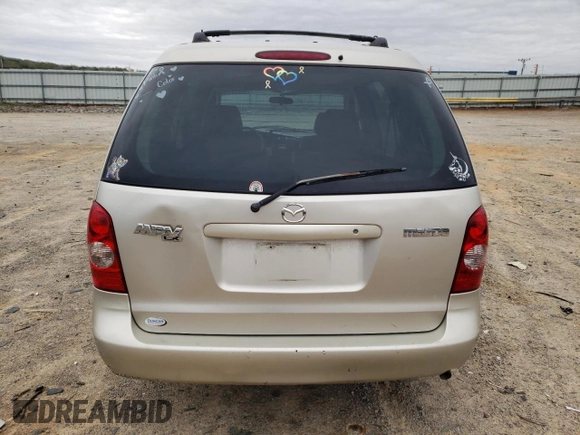 2002 Mazda MPV LX with VIN JM3LW28J120310009, listed as a Copart auction lot 51272115 with 98,847 mi miles and Salvage title. Bid and sale history available at DreamBid. Image 6.