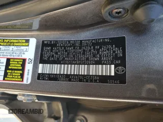 2023 Toyota Camry SE with VIN 4T1G11AK8PU732604, listed as a Copart auction lot 50635685 with 57,364 mi miles and Salvage Title. Bid and sale history available at DreamBid. Image 15.