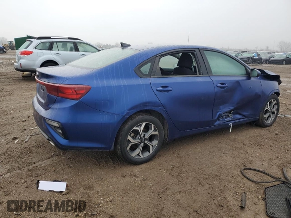 2020 Kia Forte LXS with VIN 3KPF24AD9LE255383, listed as a Copart auction lot 43591265 with 34,394 mi miles and Salvage Title. Bid and sale history available at carsss.com. Image 3.