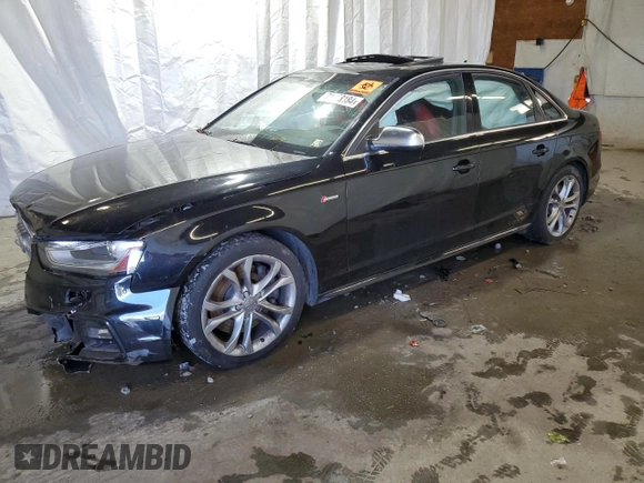 2016 Audi S4 Premium Plus with VIN WAUBGAFL5GA009709, listed as a Copart auction lot 71968184 with 49,444 mi miles and Salvage Title. Bid and sale history available at carsss.com. Image 1.