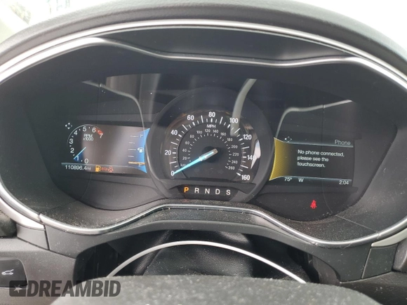 2016 Ford Fusion SE with VIN 3FA6P0H75GR313388, listed as a Copart auction lot 52805775 with 110,896 mi miles and Salvage Title. Bid and sale history available at carsss.com. Image 9.