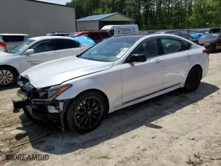 2018 Genesis G80 3.3T Sport with VIN KMHGN4JB7JU239543, listed as a Copart auction lot 53734564 with 67,966 mi miles and Salvage Title. Bid and sale history available at carsss.com. Image 1.