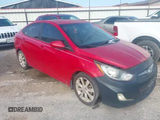 2012 Hyundai Accent GLS with VIN KMHCU4AE4CU227123, listed as a IAAI auction lot 42696219 with 158,757 mi miles and . Bid and sale history available at DreamBid. Image 1.