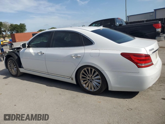 2014 Hyundai Equus Signature with VIN KMHGH4JH2EU090816, listed as a Copart auction lot 54565535 with 168,285 mi miles and Salvage Title. Bid and sale history available at DreamBid. Image 2.