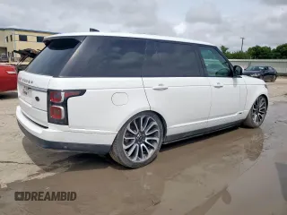 2018 Land Rover Range Rover z VIN SALGS5RE4JA381585, wystawiony jako Copart lot #60963545 z przebiegiem 76 529 mil mil oraz Czysty tytuł • Clean title. Historia ofert i sprzedaży dostępna na DreamBid. Obrazek 3.