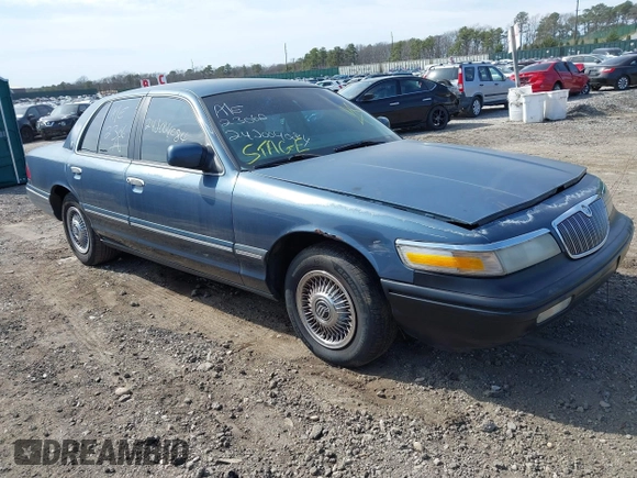 1996 Mercury Grand Marquis GS with VIN 2MELM74W8TX697141, listed as a IAAI auction lot 42082750 with 138,963 mi miles and . Bid and sale history available at DreamBid. Image 1.