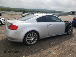 2006 Infiniti G35 Coupe with VIN JNKCV54E46M703019, listed as a Copart auction lot 72398064 with 0 mi miles and Salvage Title. Bid and sale history available at carsss.com. Image 3.