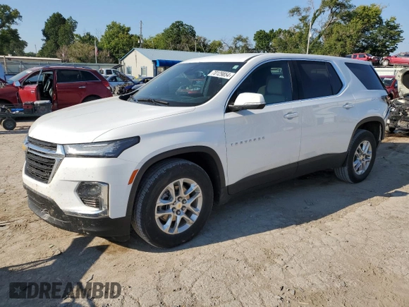 2022 Chevrolet Traverse LS with VIN 1GNERLKW2NJ171338, listed as a Copart auction lot 70129854 with 37,895 mi miles and Salvage Title. Bid and sale history available at carsss.com. Image 1.
