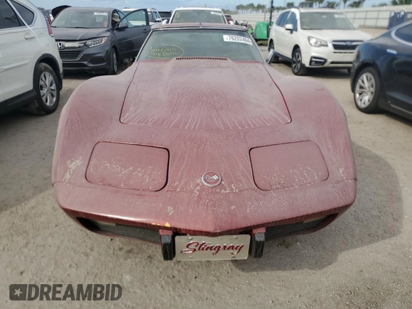 1976 Chevrolet Corvette with VIN 1Z37L6S431291, listed as a Copart auction lot 76202464 with Not provided miles and Salvage title. Bid and sale history available at DreamBid. Image 5.