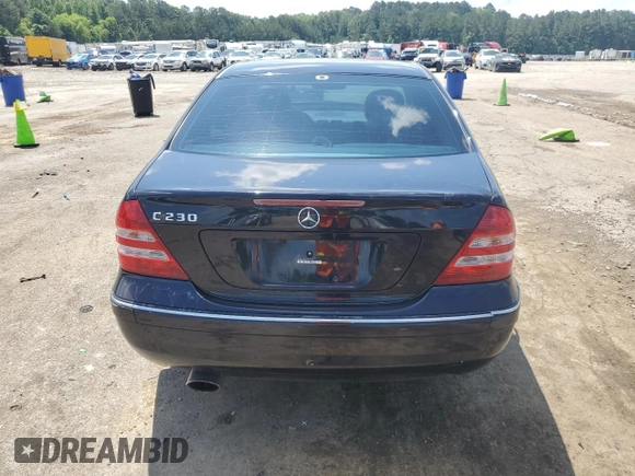 2006 Mercedes-Benz C 230 Sport with VIN WDBRF52HX6A900802, listed as a Copart auction lot 56059425 with 180,660 mi miles and Salvage title. Bid and sale history available at DreamBid. Image 6.