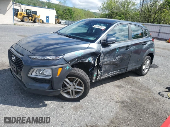 2021 Hyundai Kona SE z VIN KM8K1CAA2MU646536, wystawiony jako Copart lot #55553755 z przebiegiem 36 167 mil mil oraz Szkoda całkowita • Salvage title. Historia ofert i sprzedaży dostępna na DreamBid. Obrazek 1.