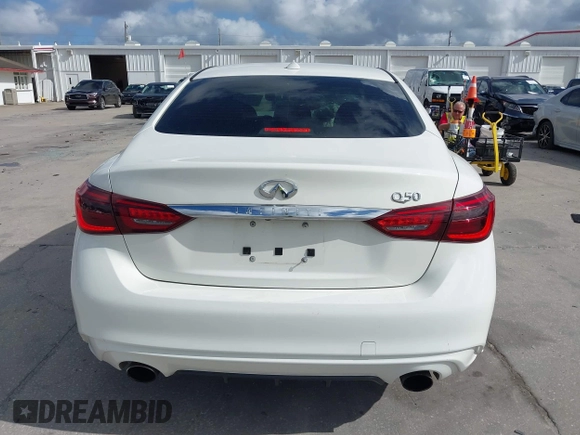 2021 Infiniti Q50 Pure with VIN JN1EV7APXMM702002, listed as a IAAI auction lot 41947553 with 41,654 mi miles and . Bid and sale history available at DreamBid. Image 17.