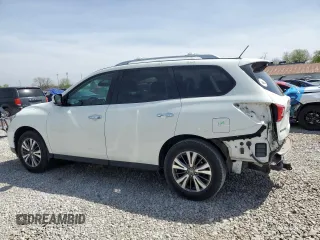 2017 Nissan Pathfinder SL with VIN 5N1DR2MM4HC677591, listed as a Copart auction lot 53822435 with 125,312 mi miles and Salvage Title. Bid and sale history available at DreamBid. Image 2.