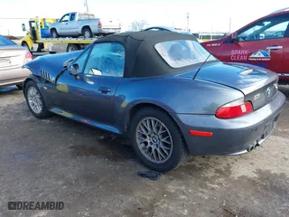 2000 BMW Z3 2.8L with VIN 4USCH3344YLF71259, listed as a IAAI auction lot 41516206 with 95,988 mi miles. Bid and sale history available at carsss.com. Image 3.