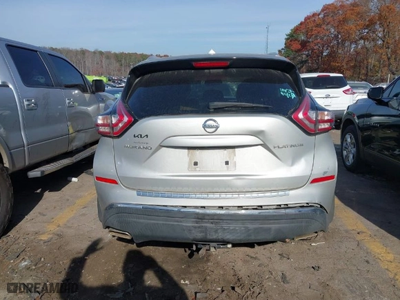 2015 Nissan Murano SL with VIN 5N1AZ2MG7FN237766, listed as a IAAI auction lot 40980798 with 151,699 mi miles. Bid and sale history available at carsss.com. Image 16.