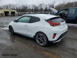 2019 Hyundai Veloster Turbo with VIN KMHTH6AB9KU007500, listed as a Copart auction lot 50174035 with 75,346 mi miles and Salvage Title. Bid and sale history available at carsss.com. Image 2.