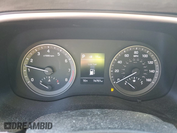 2019 Hyundai Tucson SE with VIN KM8J23A47KU941745, listed as a Copart auction lot 89094665 with 76,757 mi miles and Salvage Title. Bid and sale history available at carsss.com. Image 9.