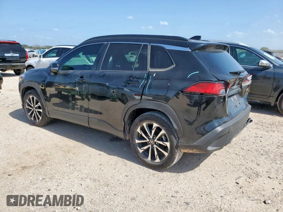 2023 Toyota Corolla Cross XLE with VIN 7MUDAAAG2PV072301, listed as a Copart auction lot 61547155 with 25,017 mi miles and Salvage title. Bid and sale history available at DreamBid. Image 2.