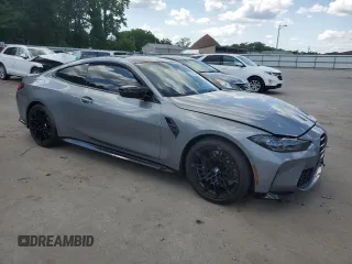 2024 BMW M4 Competition xDrive with VIN WBS43AZ08RCP54091, listed as a Copart auction lot 56533404 with 0 mi miles and Salvage Title. Bid and sale history available at carsss.com. Image 4.