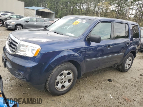 2015 Honda Pilot LX with VIN 5FNYF4H2XFB074714, listed as a Copart auction lot 52794065 with 144,626 mi miles and Salvage Title. Bid and sale history available at carsss.com. Image 1.