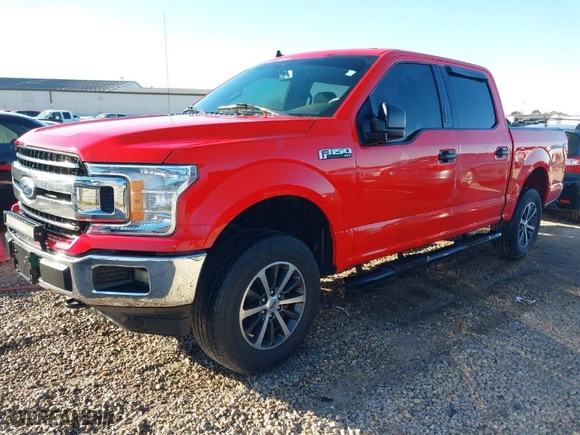 2019 Ford F-150 XL with VIN 1FTEW1E59KKE08213, listed as a IAAI auction lot 41795138 with 155,160 mi miles. Bid and sale history available at carsss.com. Image 2.