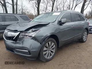 2015 Acura MDX Tech Pkg with VIN 5FRYD4H44FB006205, listed as a IAAI auction lot 41048794 with 151,060 mi miles. Bid and sale history available at carsss.com. Image 6.