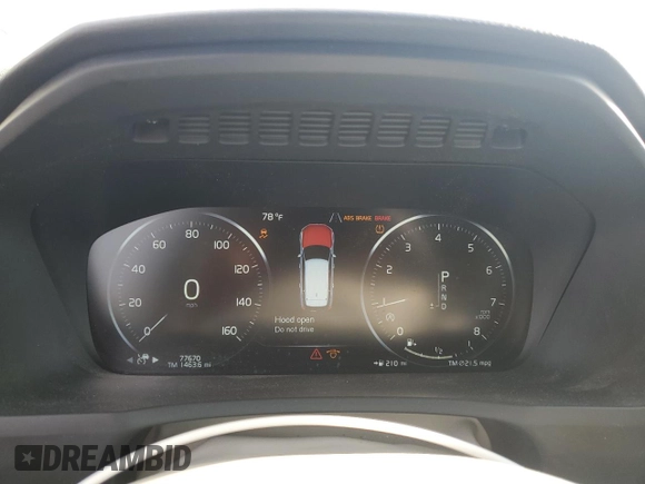 2020 Volvo XC90 Momentum z VIN YV4A221K2L1552735, wystawiony jako Copart lot #55471155 z przebiegiem 77 670 mil mil oraz Szkoda całkowita • Salvage title. Historia ofert i sprzedaży dostępna na DreamBid. Obrazek 9.