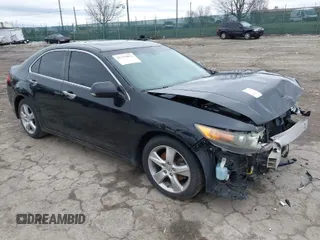 2012 Acura TSX Tech Pkg with VIN JH4CU2F64CC023887, listed as a IAAI auction lot 41775812 with 1 mi miles. Bid and sale history available at carsss.com. Image 1.