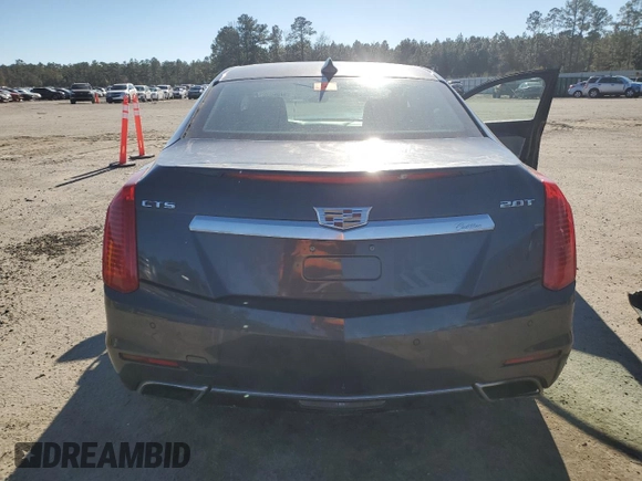 2016 Cadillac CTS Sedan Luxury Collection RWD with VIN 1G6AR5SX2G0116881, listed as a Copart auction lot 41509385 with 0 mi miles and Salvage Title. Bid and sale history available at carsss.com. Image 6.