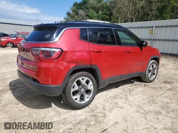 2019 Jeep Compass Limited with VIN 3C4NJDCB7KT641739, listed as a Copart auction lot 56913985 with 111,737 mi miles and Non repairable. Bid and sale history available at DreamBid. Image 3.