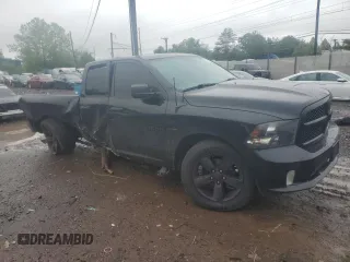 2018 Ram 1500 Express with VIN 1C6RR7FT8JS277905, listed as a Copart auction lot 57579305 with 76,450 mi miles and Salvage title. Bid and sale history available at DreamBid. Image 4.
