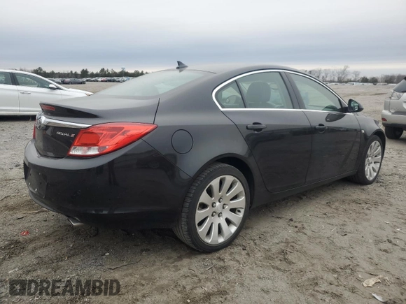 2011 Buick Regal CXL Turbo TO7 with VIN W04G15GVXB1117179, listed as a Copart auction lot 88866075 with 136,210 mi miles and Clean Title. Bid and sale history available at carsss.com. Image 3.
