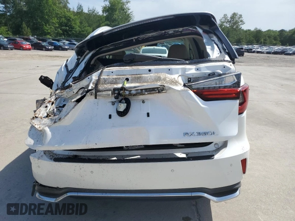 2018 Lexus RX 350L Premium с VIN JTJGZKCA6J2003296, выставлен на аукционе Copart как лот 57141205 с пробегом 78 366 миль миль и Списание • Salvage title. История ставок и продаж доступна на DreamBid. Изображение 6.