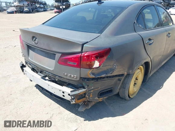 2007 Lexus IS 350 with VIN JTHBE262475012839, listed as a IAAI auction lot 42285197 with 218,500 mi miles and . Bid and sale history available at DreamBid. Image 6.