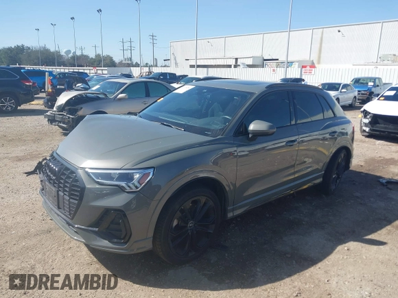 2020 Audi Q3 S line Premium Plus with VIN WA1EECF38L1089559, listed as a IAAI auction lot 41715264 with 74,192 mi miles and . Bid and sale history available at DreamBid. Image 18.