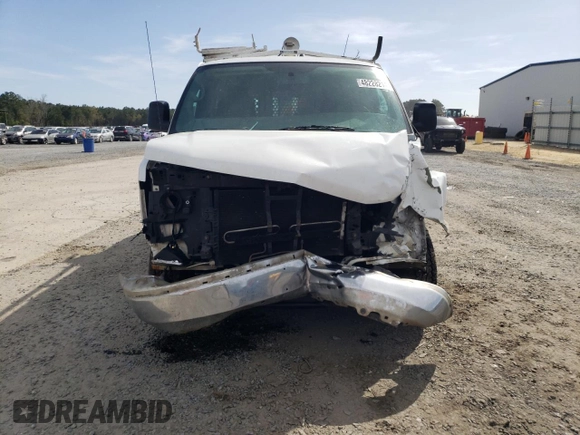 2014 Chevrolet Express Cargo Van with VIN 1GCWGFCA4E1153575, listed as a Copart auction lot 48228214 with 227,892 mi miles and Salvage Title. Bid and sale history available at carsss.com. Image 5.