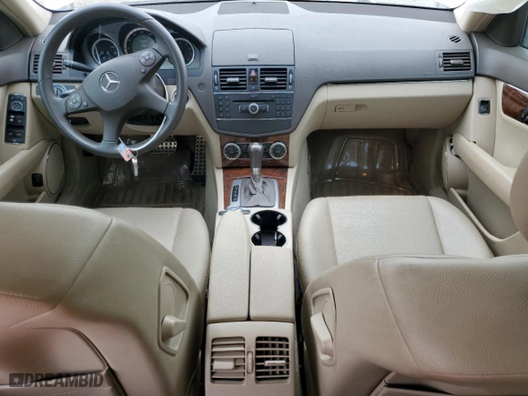 2009 Mercedes-Benz C-Class 3.0L Sport with VIN WDDGF54X89R057482, listed as a Copart auction lot 49086165 with 52,893 mi miles and Salvage Title. Bid and sale history available at carsss.com. Image 8.