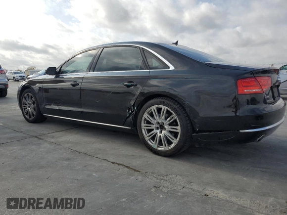 2014 Audi A8 3.0L TDI with VIN WAURMAFD1EN003301, listed as a Copart auction lot 85085354 with 155,429 mi miles and Salvage title. Bid and sale history available at DreamBid. Image 2.
