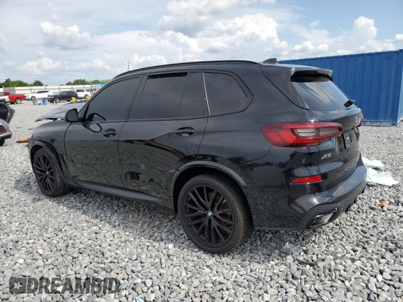 2023 BMW X5 xDrive40i with VIN 5UXCR6C07P9R18608, listed as a Copart auction lot 55911595 with Not provided miles and Salvage title. Bid and sale history available at DreamBid. Image 2.