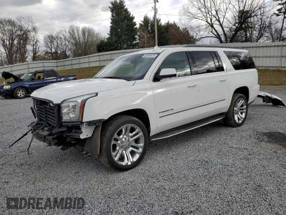 2018 GMC Yukon XL SLT with VIN 1GKS2GKC7JR272274, listed as a Copart auction lot 48049525 with 152,759 mi miles and Salvage Title. Bid and sale history available at carsss.com. Image 1.